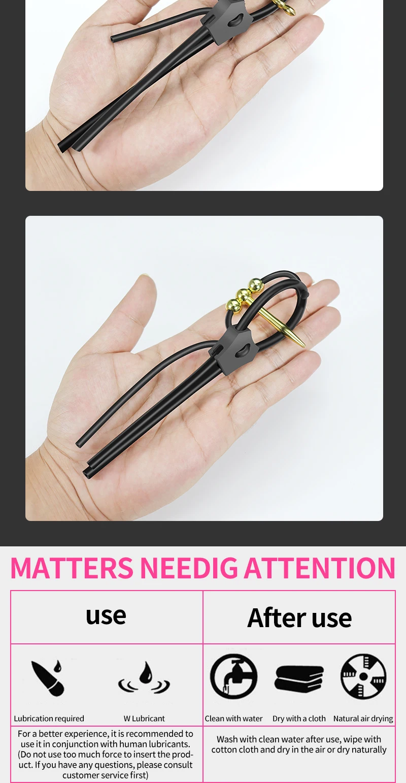 E stim Urethra Toys for Men,Electrostimulation Cock Ring,Estim Urethral Sounding Penis Plug,BDSM Electro Sex Shock Glans Trainer