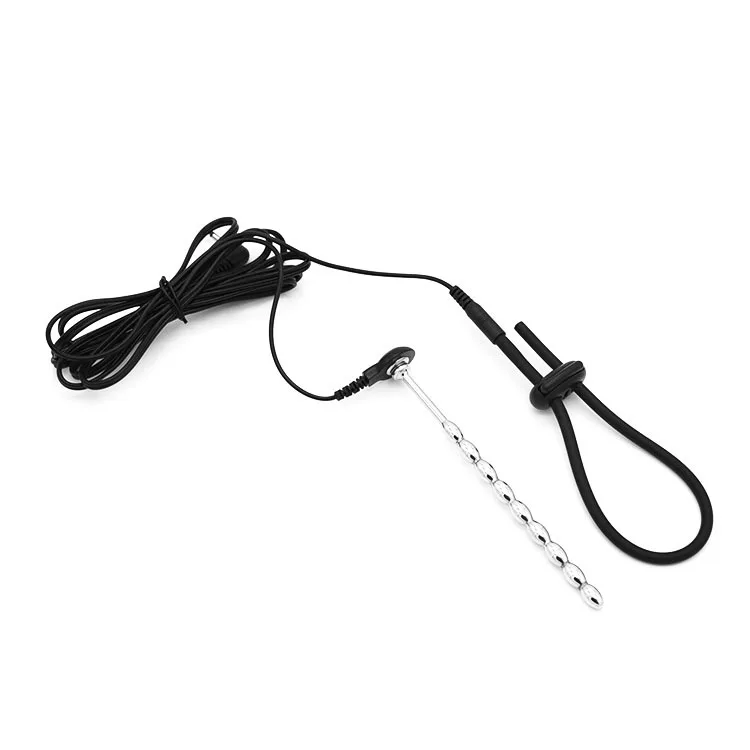 E stim Urethra Toys for Men,Electrostimulation Cock Ring,Estim Urethral Sounding Penis Plug,BDSM Electro Sex Shock Glans Trainer