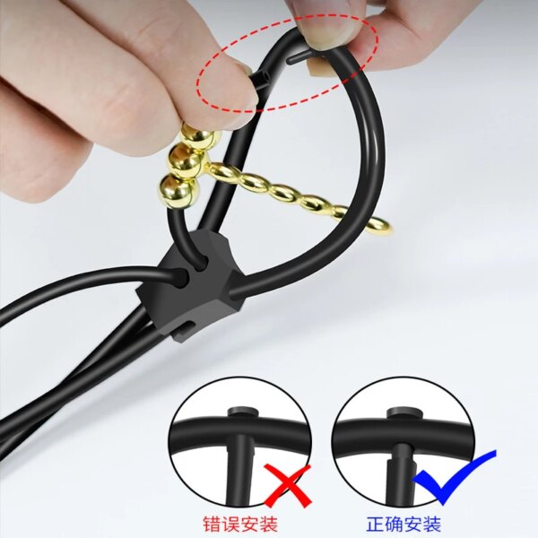 E stim Urethra Toys for Men,Electrostimulation Cock Ring,Estim Urethral Sounding Penis Plug,BDSM Electro Sex Shock Glans Trainer