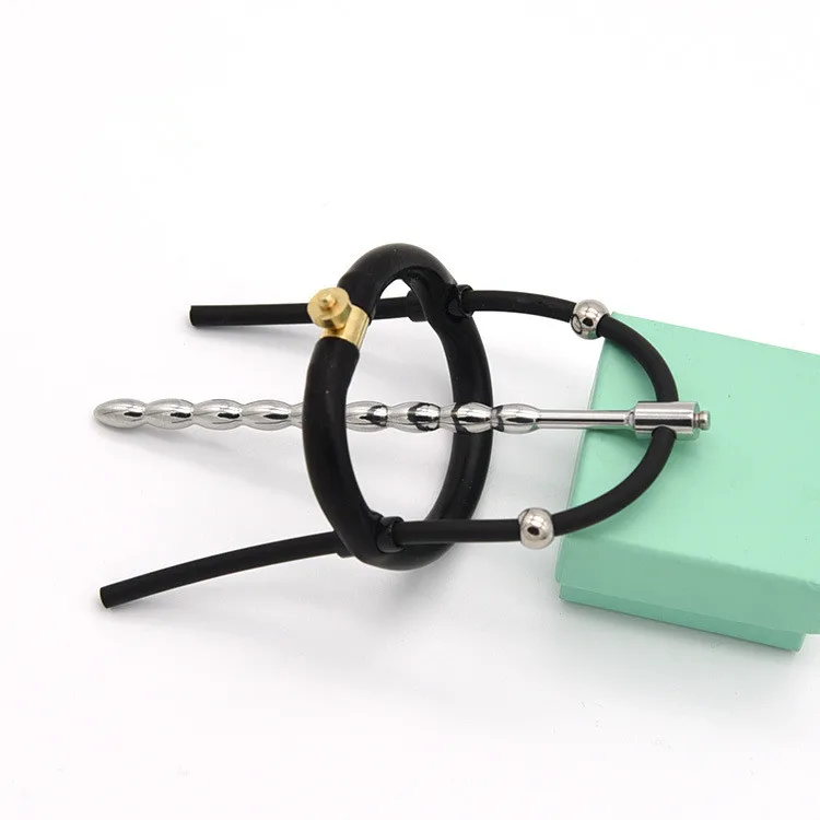 E stim Urethra Toys for Men,Electrostimulation Cock Ring,Estim Urethral Sounding Penis Plug,BDSM Electro Sex Shock Glans Trainer