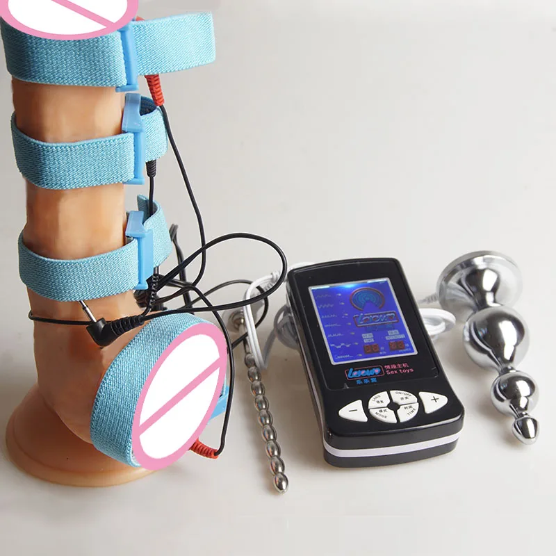 Penis Electric Stimulation,Electrostimulator Electrosex,Electro Shock Shocker Anal Butt Plug,BDSM Sex Toys for Men, E stim Estim