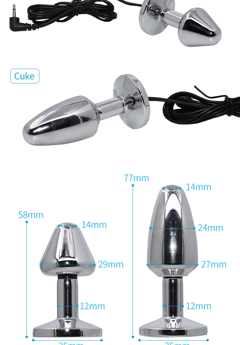 Electro Stimulation Anal Sex Toys Electric Shock Bdsm E-Stim Anal/Butt Plug/Sex Kit/Buttplug Prostate Massager Electro Stimulation Anal Sex Toys Electric Shock Bdsm E-Stim Anal/Butt Plug/Sex Kit/Buttplug Prostate Massager
