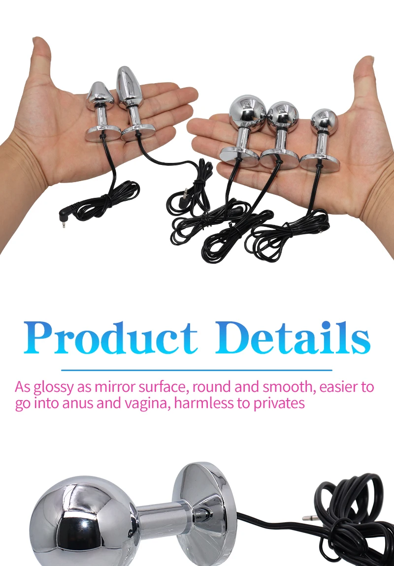 Electro Stimulation Anal Sex Toys Electric Shock Bdsm E-Stim Anal/Butt Plug/Sex Kit/Buttplug Prostate Massager Electro Stimulation Anal Sex Toys Electric Shock Bdsm E-Stim Anal/Butt Plug/Sex Kit/Buttplug Prostate Massager
