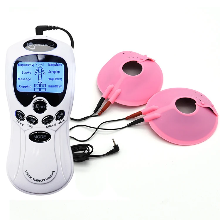 BDSM Bondage Electric Shock Nipple Sucker Clamp Electro Stim Sex Nipple Paste Pads Breast Stimulate Massage Pads Woman Sex Toys