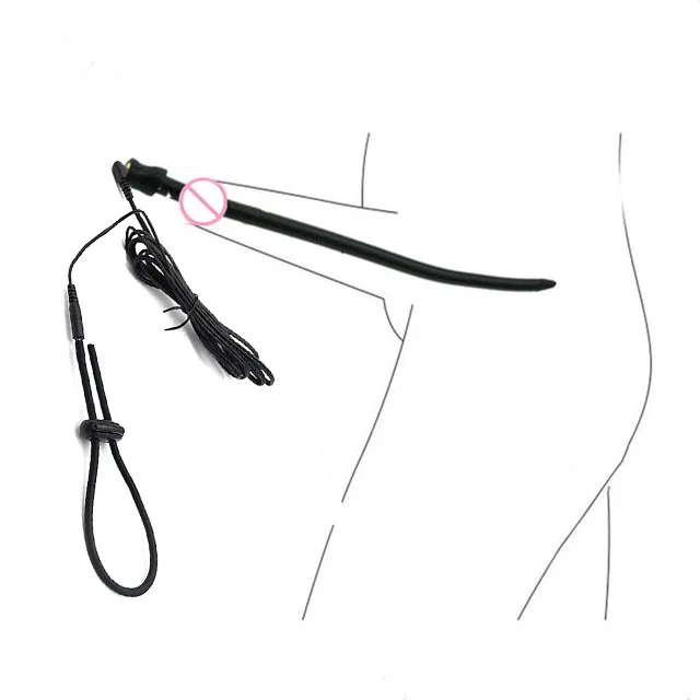 Electric Stimulation Urethral Sound Catheter Dilator Electro Shock Penis Plug Cock Ring E-Stim Bdsm Sex Toy For Men Masturbation