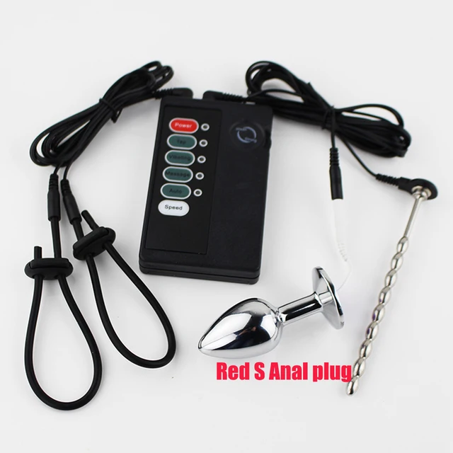 Electric Stimulation Urethral Sound Catheter Dilator Electro Shock Penis Plug Cock Ring E-Stim Bdsm Sex Toy For Men Masturbation