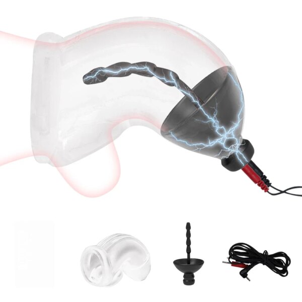 Electric Stimulation Urethral Sound Catheter Dilator Electro Shock Penis Plug Cock Ring E-Stim Bdsm Sex Toy For Men Masturbation