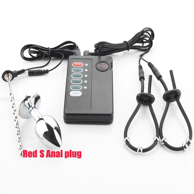 Electric Stimulation Urethral Sound Catheter Dilator Electro Shock Penis Plug Cock Ring E-Stim Bdsm Sex Toy For Men Masturbation