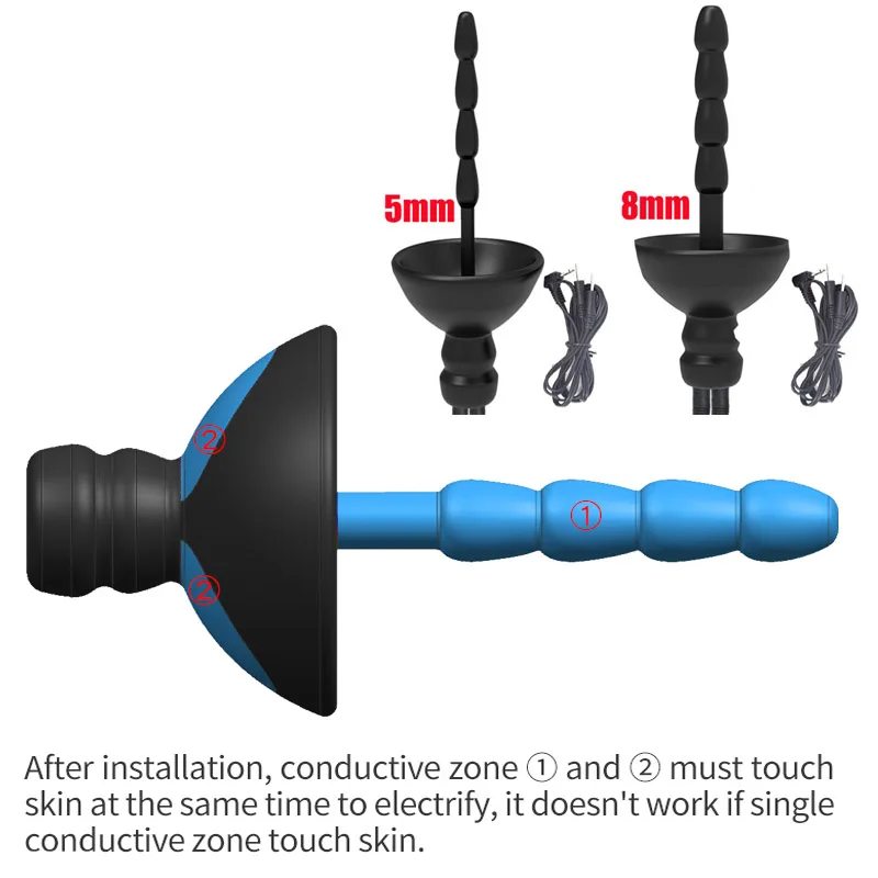 Electric Stimulation Urethral Sound Catheter Dilator Electro Shock Penis Plug Cock Ring E-Stim Bdsm Sex Toy For Men Masturbation
