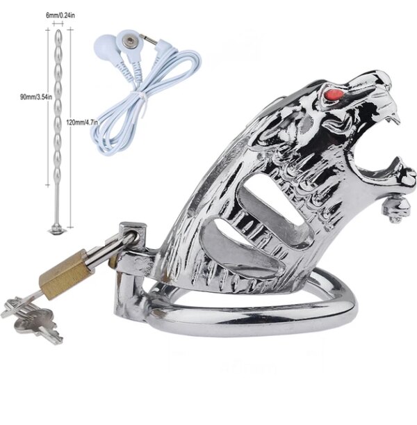 Electric Stimulation Urethral Sound Catheter Dilator Electro Shock Penis Plug Cock Ring E-Stim Bdsm Sex Toy For Men Masturbation