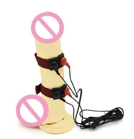 USB Charge Electro Shock Penis Ring Conductive Fibers Loops E-stim Cock Massage Extender SM Electric Play Sex Tool For Men Gay