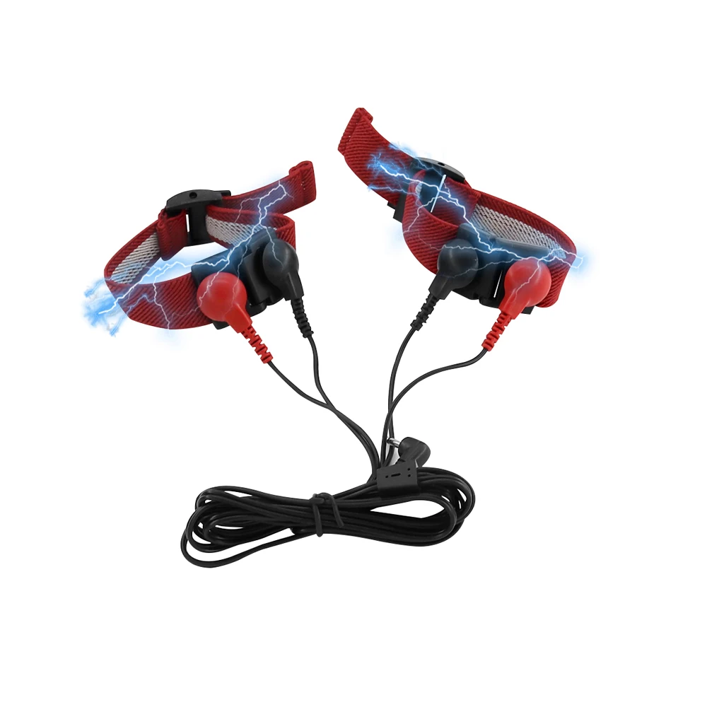 USB Charge Electro Shock Penis Ring Conductive Fibers Loops E-stim Cock Massage Extender SM Electric Play Sex Tool For Men Gay