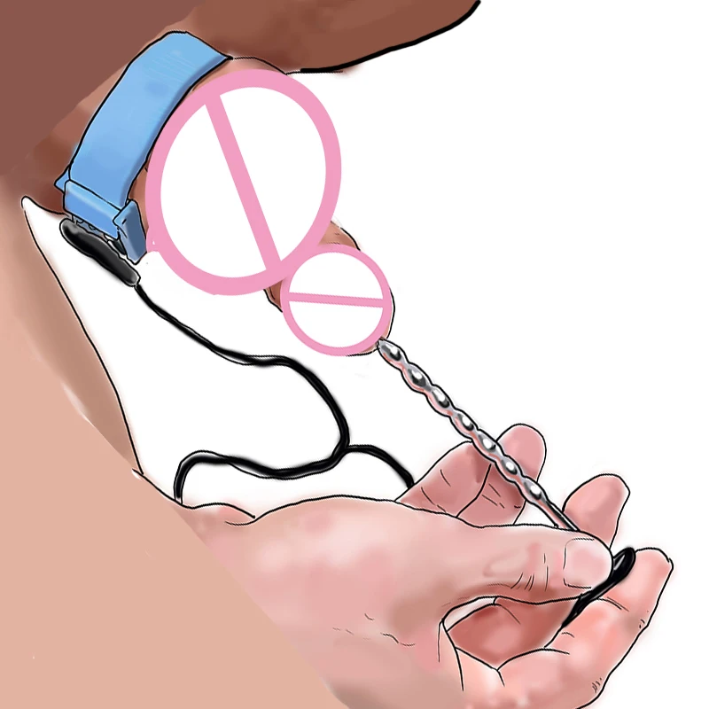 BDSM Electro Shock Penis Plug Insert Urethra Catheter,Electric Stimulation Cockring Cock Ring,Sex Toys For Men,E stim Urethral