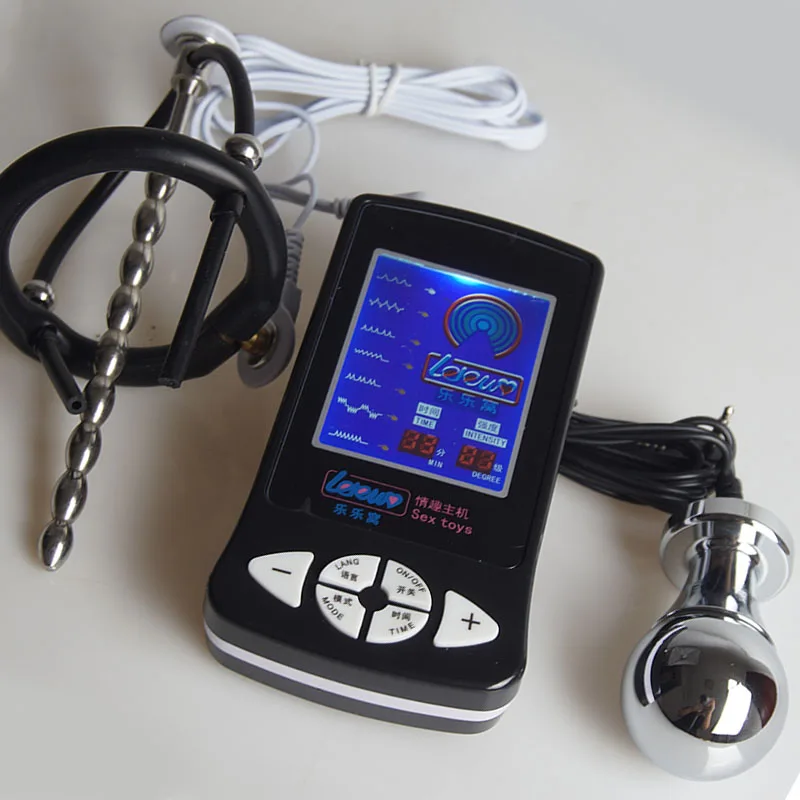 Estim E-stim Anal Butt Plug Egg,Electro Shock BDSM Glan Trainer Sounding,Electric Shocker Penis Cock Ring,Electrosex Sex Toys