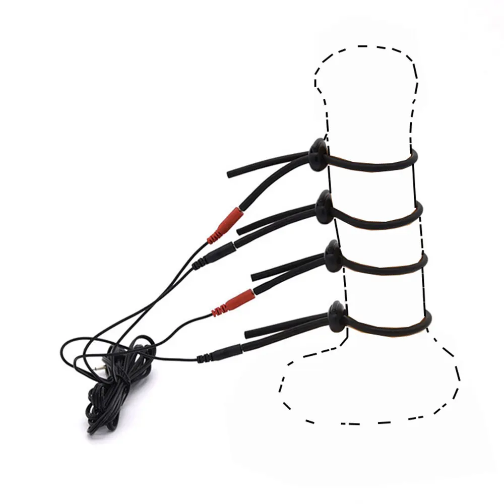 Electrostimulator for Men,Electric Shock Sex Anal Butt Plug Stimulation,Electro BDSM Cock Penis Ring,e stim Estim Electrosex toy