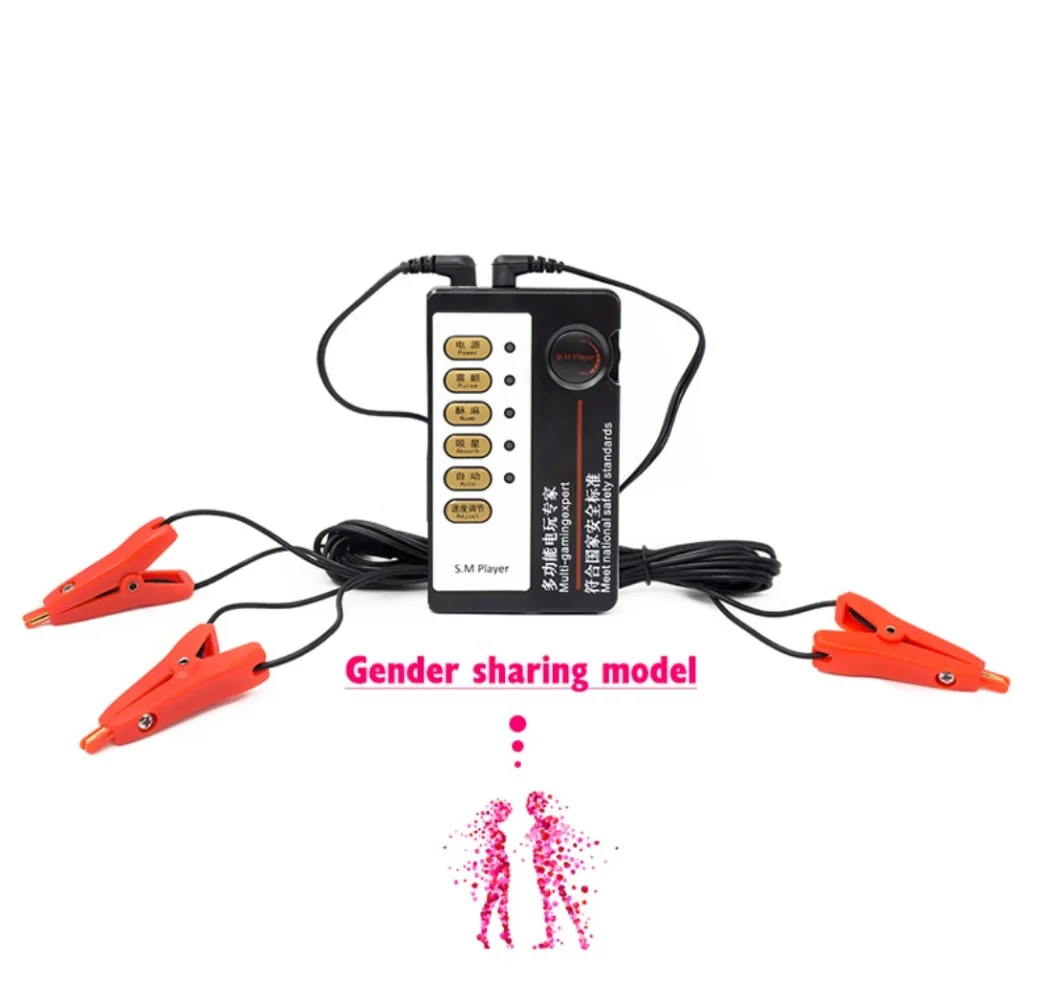 Adults Electric Shock Nipple Clamps Electrical Stimulator Electro Labia Clip Clitoris Massager E-stim Slave Sex Toys for Women