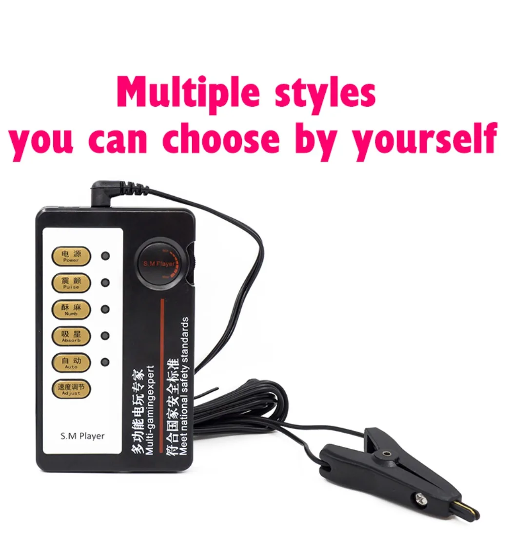 Adults Electric Shock Nipple Clamps Electrical Stimulator Electro Labia Clip Clitoris Massager E-stim Slave Sex Toys for Women