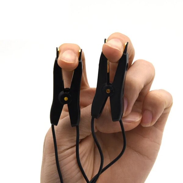 BDSM Electric Shock Nipple Clamps,Electrical Stimulator,Electrosex Electro Labia Clip Clitoris Massager,E-stim Sex Toy For Women