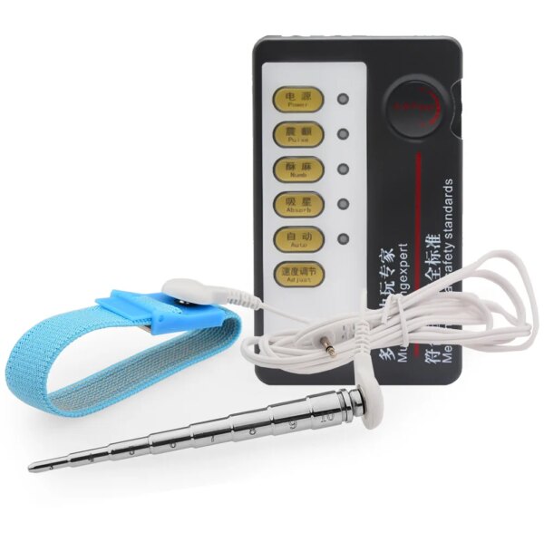 BDSM Electro Sex for Men,Masturbation Electric Shock,Electrosex Penis Ring,Electrostimulation Urethral Toys,E stim Urethra Plugs