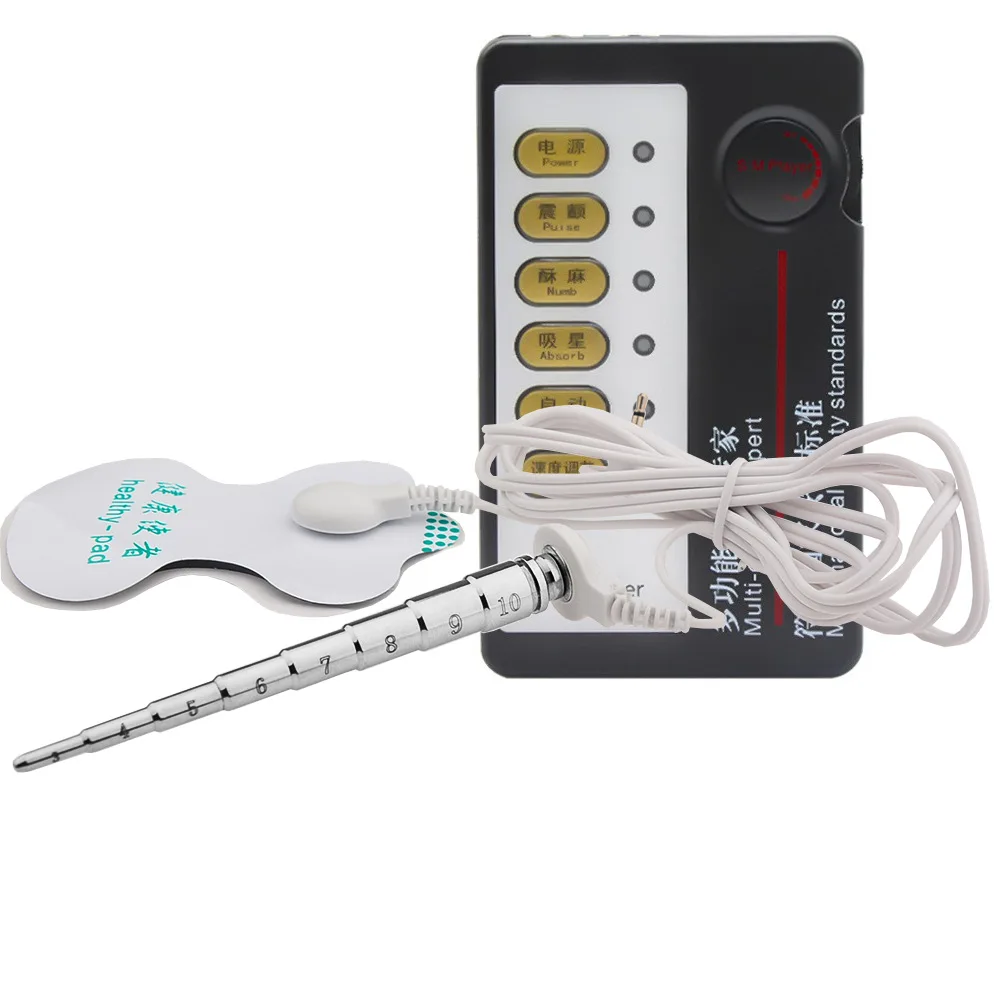 BDSM Electro Sex for Men,Masturbation Electric Shock,Electrosex Penis Ring,Electrostimulation Urethral Toys,E stim Urethra Plugs
