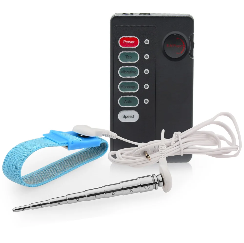 BDSM Electro Sex for Men,Masturbation Electric Shock,Electrosex Penis Ring,Electrostimulation Urethral Toys,E stim Urethra Plugs