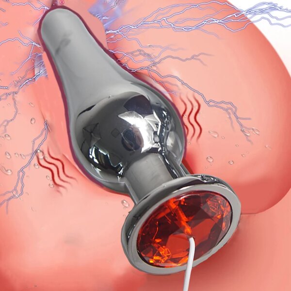 Electric Shock Taser Anal Plug Electrode,Electro Butt Plugs Sex Toys,Electrostimulator Electrosex Electroshock,Estim E-stim