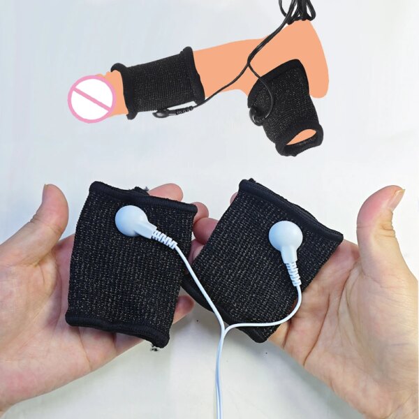 Electro Shock Anal Plug Penis Plug Cock Rings E-stim Ball Stretcher Massage Pad Nipple Clamps For Men Electric Stimulate Sex Toy