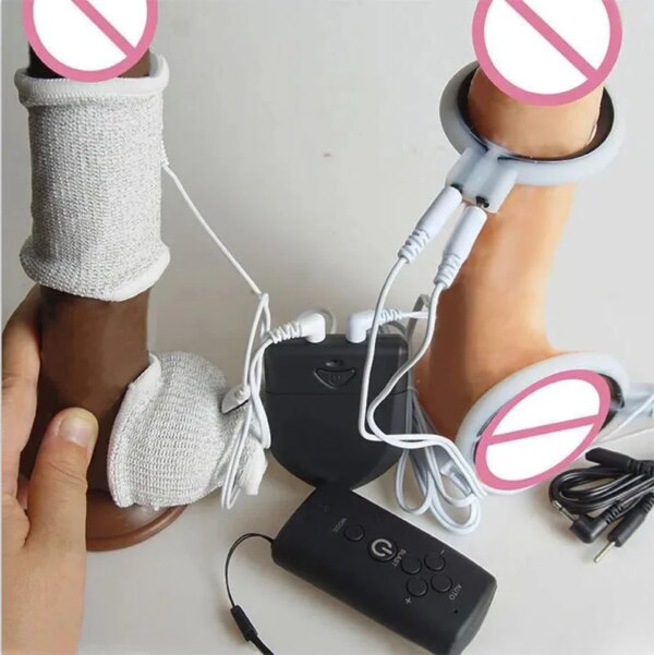 BDSM Electric Penis Cock Ring,Electro Shocker Cockring Sex Toys,Estim E stim E-stim,Electrostimulator Electrosex Electroshock