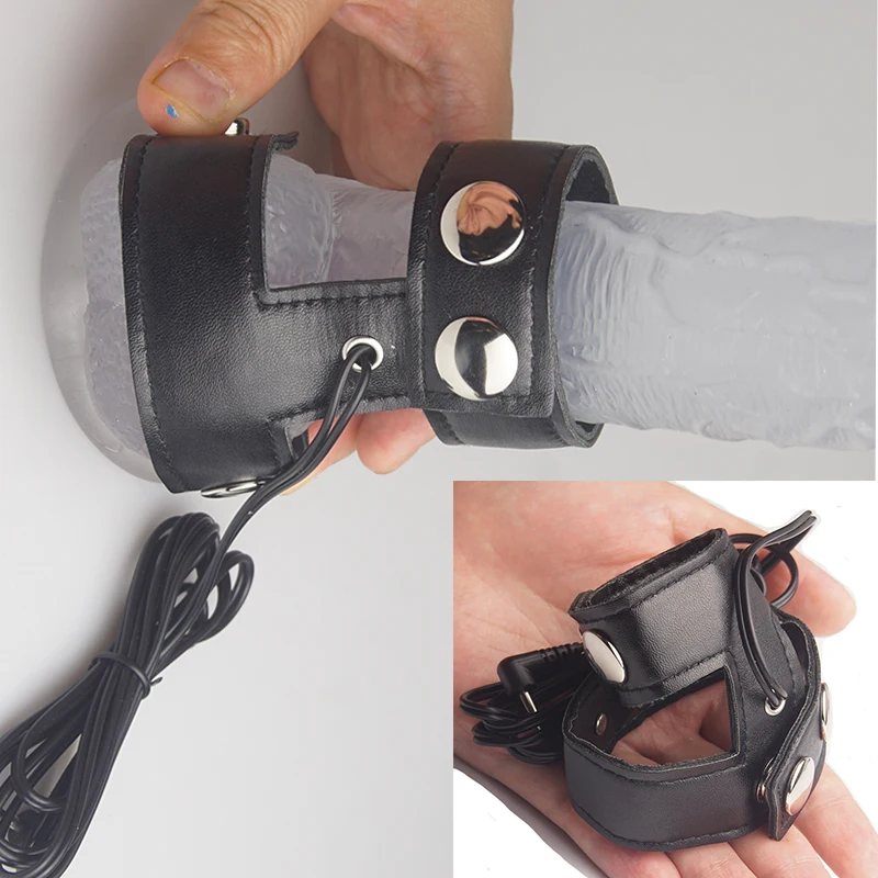 Electric Sex for Men Penis Cock Ring,E stim E-stim Estim Cockring,BDSM Electro Shock Glans Trainer,Electrosex Electrostimulation