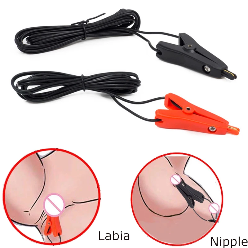 Taser Electro Shock Sex Accessorry E-stim Penis/Glans/Anal/Clit/Vagina/Labia/Nipple Electric Masturbation Products For Women Men