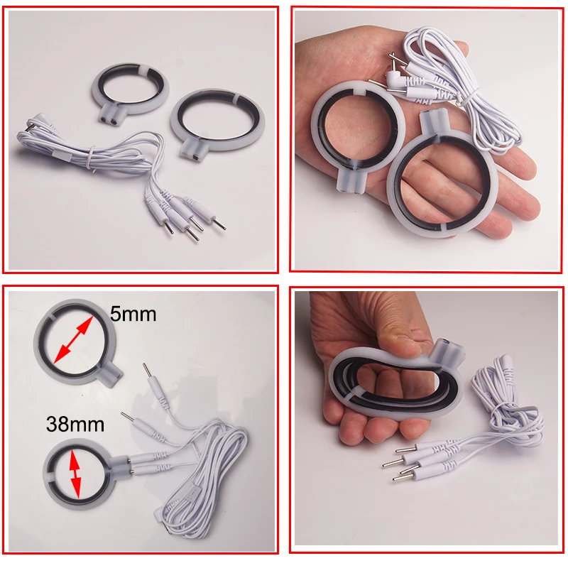 Electro Bdsm Penis Ring Electrostimulator Nipple Clamps,E-stim Chastity Cage Anal Plug,Electric Sex Glans Trainer Urethral Plug