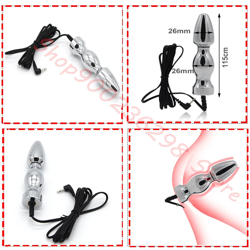 Electro Bdsm Penis Ring Electrostimulator Nipple Clamps,E-stim Chastity Cage Anal Plug,Electric Sex Glans Trainer Urethral Plug