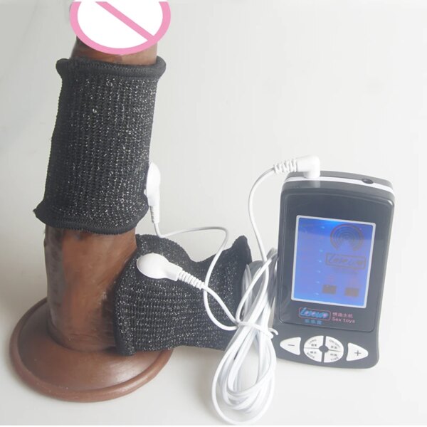 Electric Shocker Sex Toys,BDSM Electro Shock Penis Cock Ring,Electrosex Electrostimulator,e stim Estim for Men,E-stim
