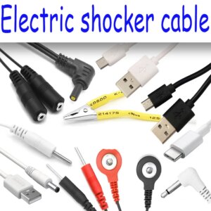 Electrode Lead Electric Shock Wires,Electrical Set Electro Cable To Connect for Penis Anal Therapy Massager E-stim Sex Toys