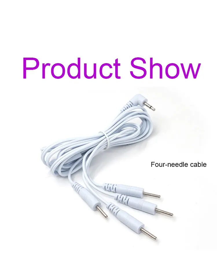 Electrode Lead Electric Shock Wires，Electrical Set Electro Cable To Connect for Penis Anal Therapy Massager E-stim Sex Toys