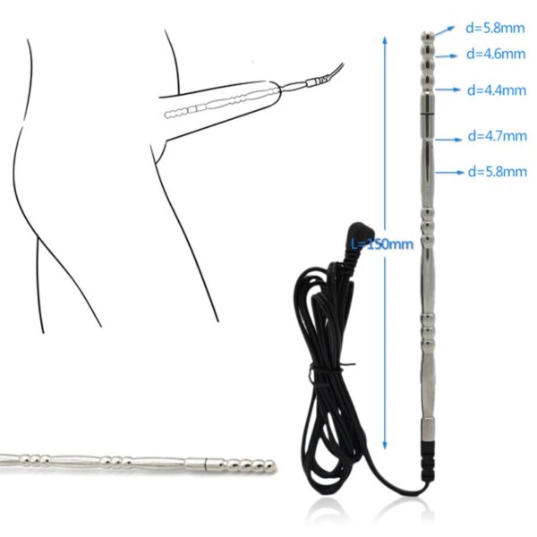 BDSM Electro Shock Penis Cock Ring,Electric Shocker E Stimulation Chastity Cage,E stim Estim E-stim Sex Toys for Men,Electrosex