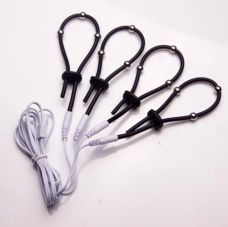Electro Sex for Men,E stim Penis Cock Ring,Electrosex Electrostimulation Cockring,e-stim Chastity Cage,BDSM Toys,Electric Shock