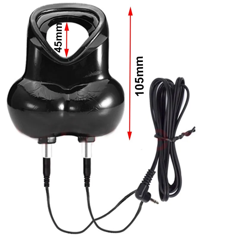 Electro Sex for Men,E stim Penis Cock Ring,Electrosex Electrostimulation Cockring,e-stim Chastity Cage,BDSM Toys,Electric Shock