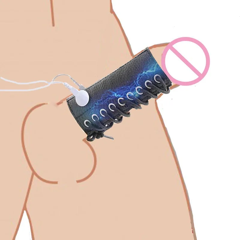 Electro Sex for Men,E stim Penis Cock Ring,Electrosex Electrostimulation Cockring,e-stim Chastity Cage,BDSM Toys,Electric Shock