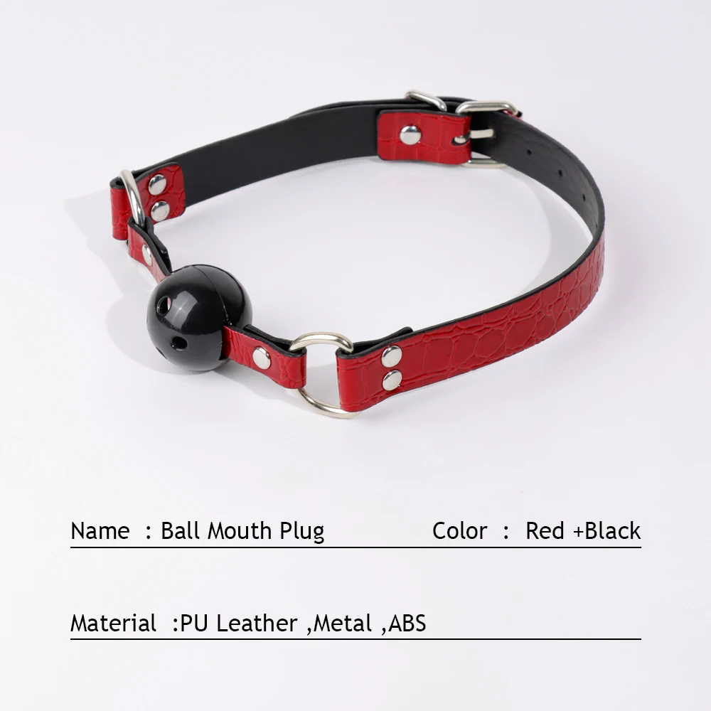 Silicone Ball Gag with Breathing Holes Detachable Open Mouth Gag Breathable Muzzles Bondage Restraints Adult Toys for Women Play Silicone Ball Gag with Breathing Holes Detachable Open Mouth Gag Breathable Muzzles Bondage Restraints Adult Toys for Women Play