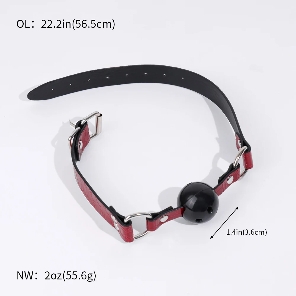 Silicone Ball Gag with Breathing Holes Detachable Open Mouth Gag Breathable Muzzles Bondage Restraints Adult Toys for Women Play Silicone Ball Gag with Breathing Holes Detachable Open Mouth Gag Breathable Muzzles Bondage Restraints Adult Toys for Women Play