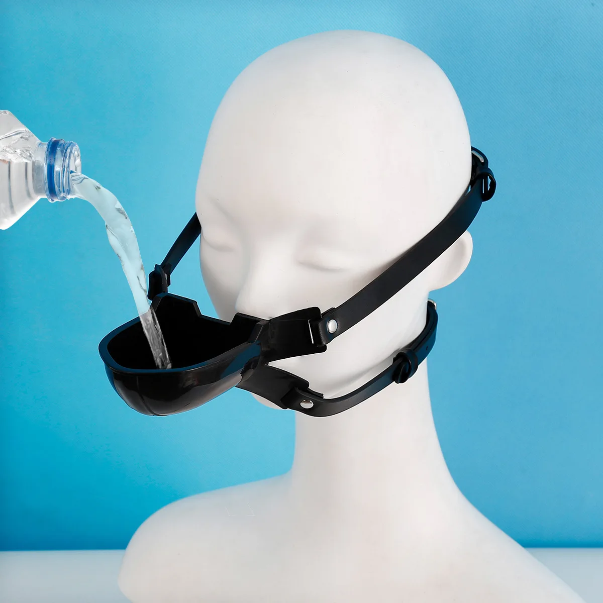BDSM Slave Dog Training Watering Funnel Gag Bondage Restraint Open Mouth Breathable Sex Toys For Couple Make one's mouth water