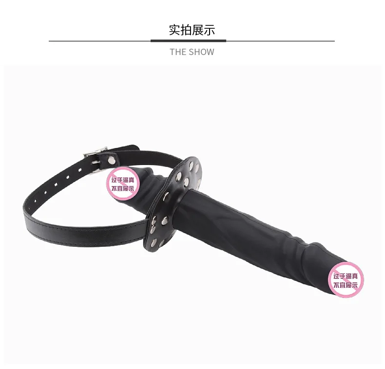 Double-Ended Penis Plug Dildo Open Mouth Gag Fetish BDSM Bondage Bite Adult Sex Toys Products for Women Men Couples Sexy Slave Double-Ended Penis Plug Dildo Open Mouth Gag Fetish BDSM Bondage Bite Adult Sex Toys Products for Women Men Couples Sexy Slave
