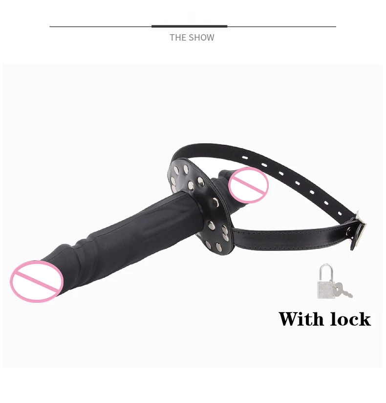 Double-Ended Penis Plug Dildo Open Mouth Gag Fetish BDSM Bondage Bite Adult Sex Toys Products for Women Men Couples Sexy Slave Double-Ended Penis Plug Dildo Open Mouth Gag Fetish BDSM Bondage Bite Adult Sex Toys Products for Women Men Couples Sexy Slave