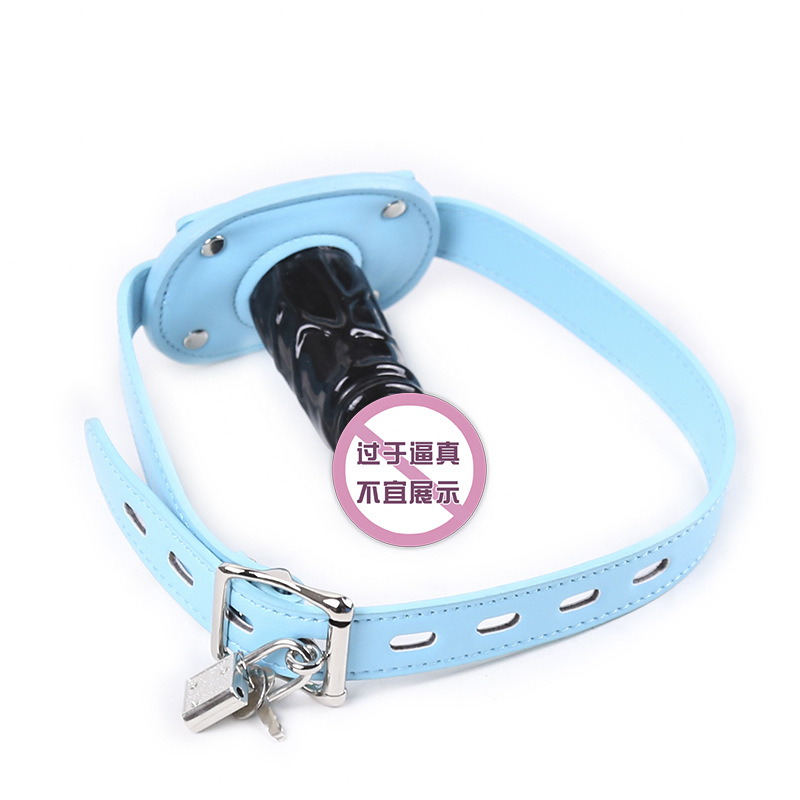 Silicone Penis Plug Dildos Open Mouth Gag with Locking Buckles Leather Harness Bondage BDSM Sex Toys for Couple Adult Sex Game Silicone Penis Plug Dildos Open Mouth Gag with Locking Buckles Leather Harness Bondage BDSM Sex Toys for Couple Adult Sex Game