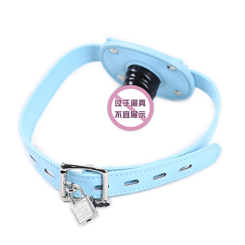 Silicone Penis Plug Dildos Open Mouth Gag with Locking Buckles Leather Harness Bondage BDSM Sex Toys for Couple Adult Sex Game Silicone Penis Plug Dildos Open Mouth Gag with Locking Buckles Leather Harness Bondage BDSM Sex Toys for Couple Adult Sex Game