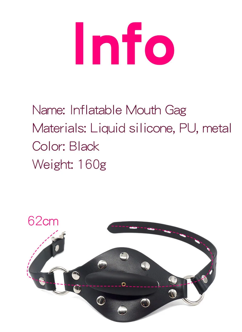 Liquid Silicone Inflatable Bondage Mouth Gag Oral Stuffed Open Mouth Ball Stick Plug Passion Flirting Restriants Adult Sex Toy Liquid Silicone Inflatable Bondage Mouth Gag Oral Stuffed Open Mouth Ball Stick Plug Passion Flirting Restriants Adult Sex Toy
