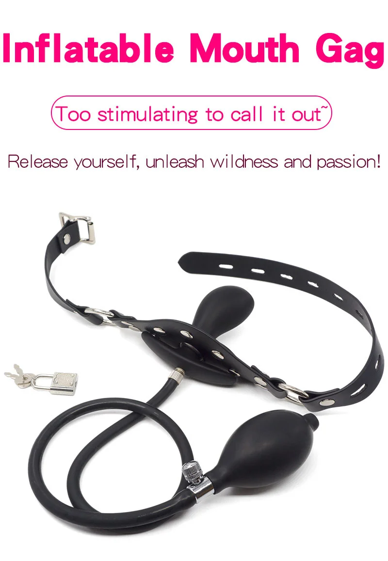Liquid Silicone Inflatable Bondage Mouth Gag Oral Stuffed Open Mouth Ball Stick Plug Passion Flirting Restriants Adult Sex Toy Liquid Silicone Inflatable Bondage Mouth Gag Oral Stuffed Open Mouth Ball Stick Plug Passion Flirting Restriants Adult Sex Toy