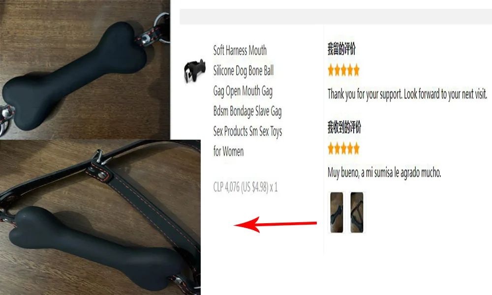 Soft Harness Mouth Silicone Dog Bone Ball Gag Open Mouth Gag Bdsm Bondage Slave Gag Sex Products Sm  Sex Toys for Women