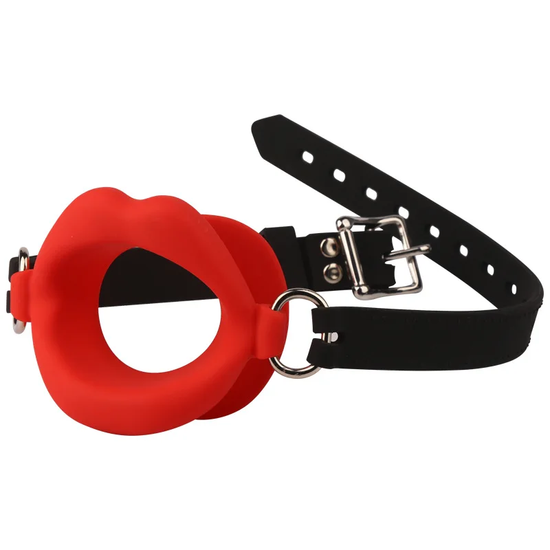 Silicone Mouth Plug Oral Fixation Ring Open Gag BDSM Bondage Restraint Lips Adult Sex Toys for Couples Men Women Extreme Special